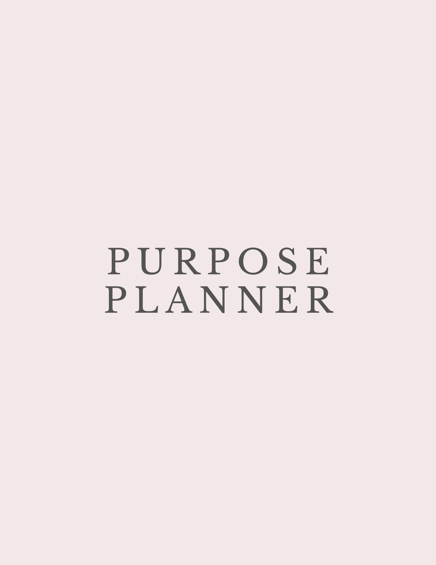 Purpose Planner