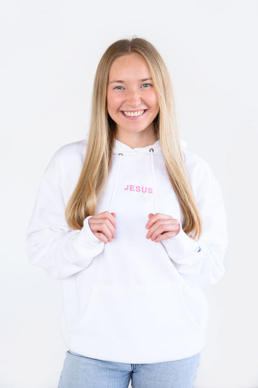 Jesus Hoodie: White